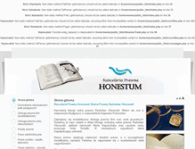 Tablet Screenshot of honestum.pl